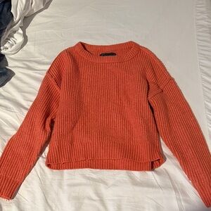American Eagle Outfitters Coral Crew Neck Sweater